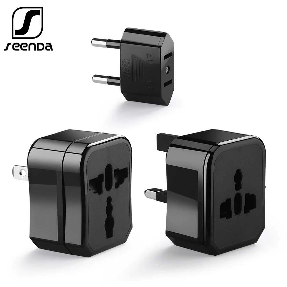 SeenDa Travel Adapter Международный Универсальный адаптер питания все в одном по всему миру настенная розетка для зарядника Розетки конвертер США Великобритания ЕС AU