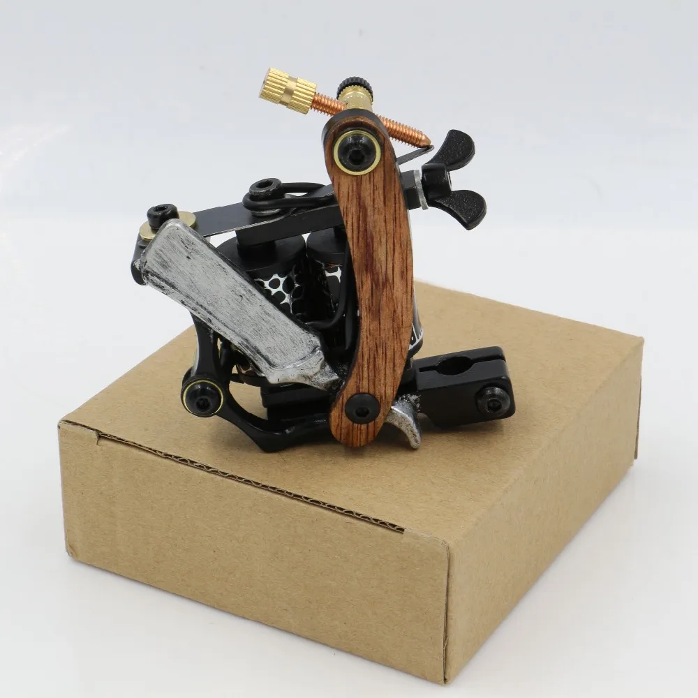 

Carbon Steel Tattoo Machine Professional Iron Tattoo Machine Wrap Coils Lining Shading Coloring for tattoo power supply supplier