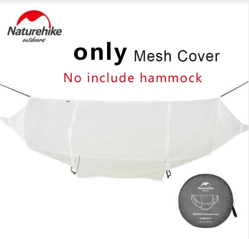 only a mesh NatureHike портативный гамак для 2 человек высокопрочный Открытый Кемпинг подвесной Сверхлегкий гамак NH18D002-C - Цвет: only a mesh