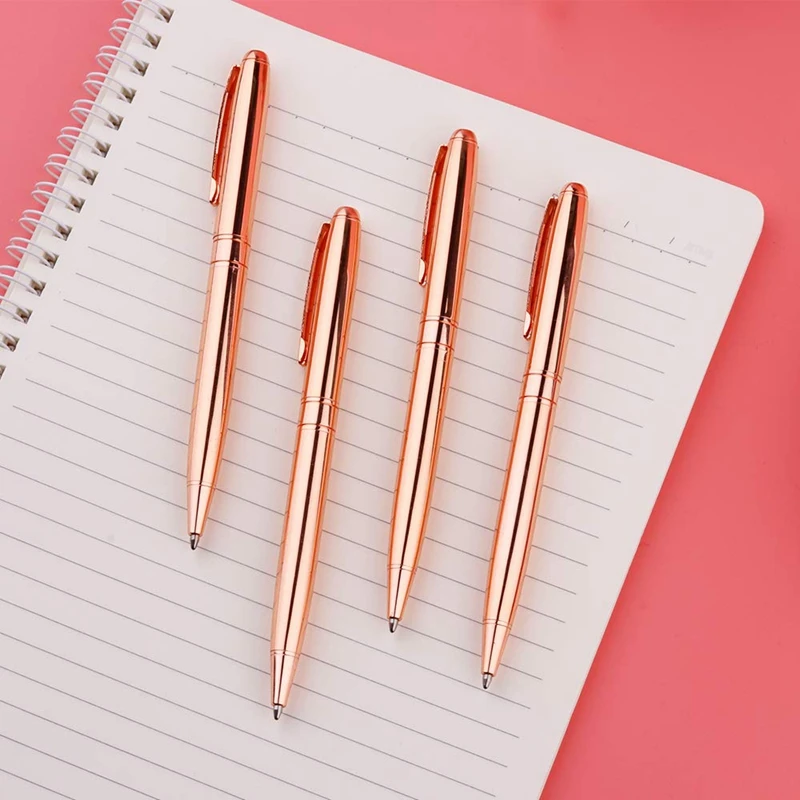 Шариковые ручки розовые золотые для женщин черные чернильные свадьбы