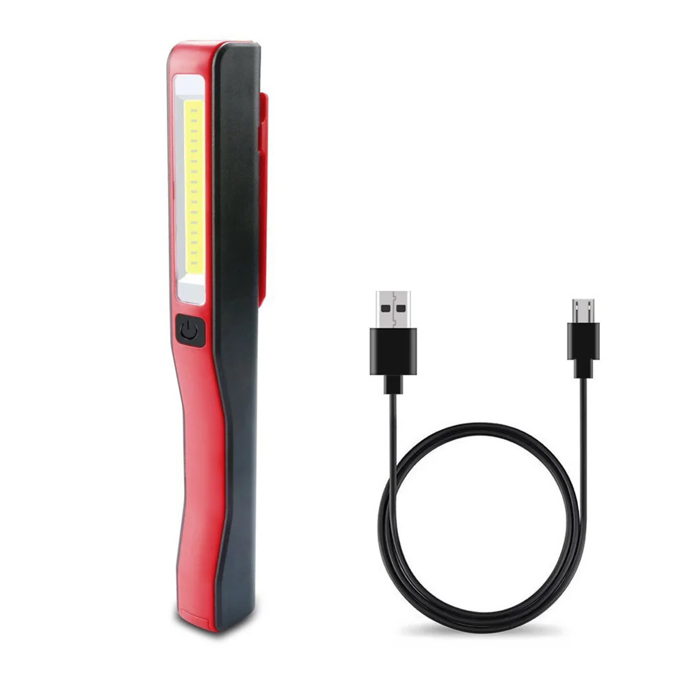 Портативный LED COB рабочий свет Карманный USB перезаряжаемая инспекционная лампа