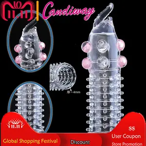 Увеличитель пениса, презерватив для отсроченного удлинения, рукав многоразовые насадки на пенис, вибратор, секс-игрушки для мужчин, интимные товары, игрушки для взрослых