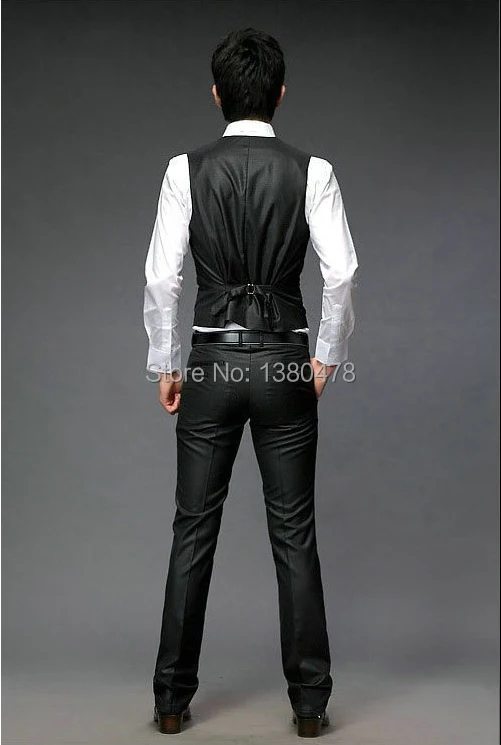 2016 новинка-хит продаж Черные смокинги для жениха мужские свадебные платья