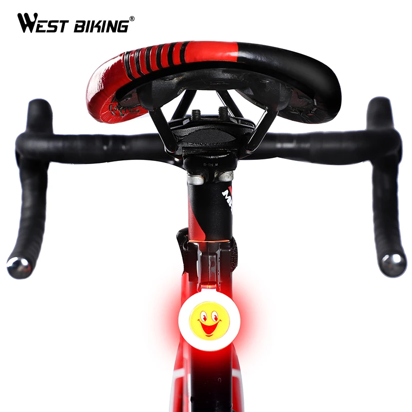 WEST BIKING Водонепроницаемый COB светодиодный велосипедный задний светильник +
