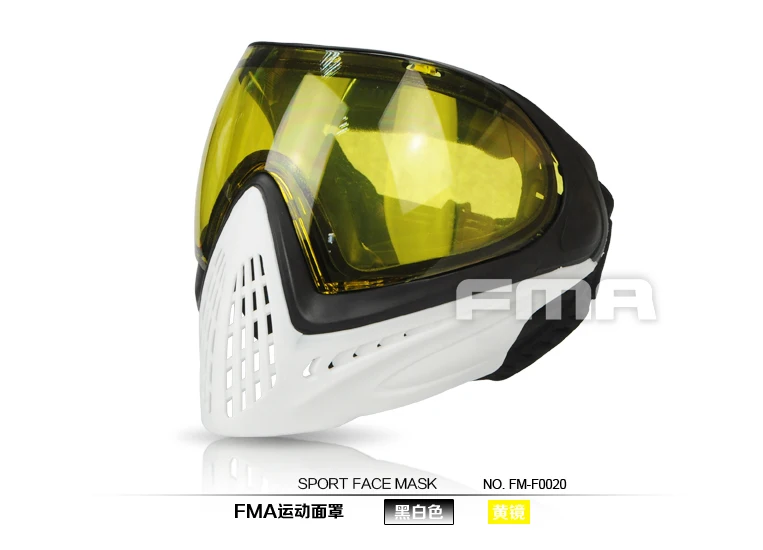 FM-F0020 FMA F1 открытый Пейнтбол страйкбол безопасность Анти-туман очки/полное лицо Ma sk 21 Цвета - Цвет: FM-F0020