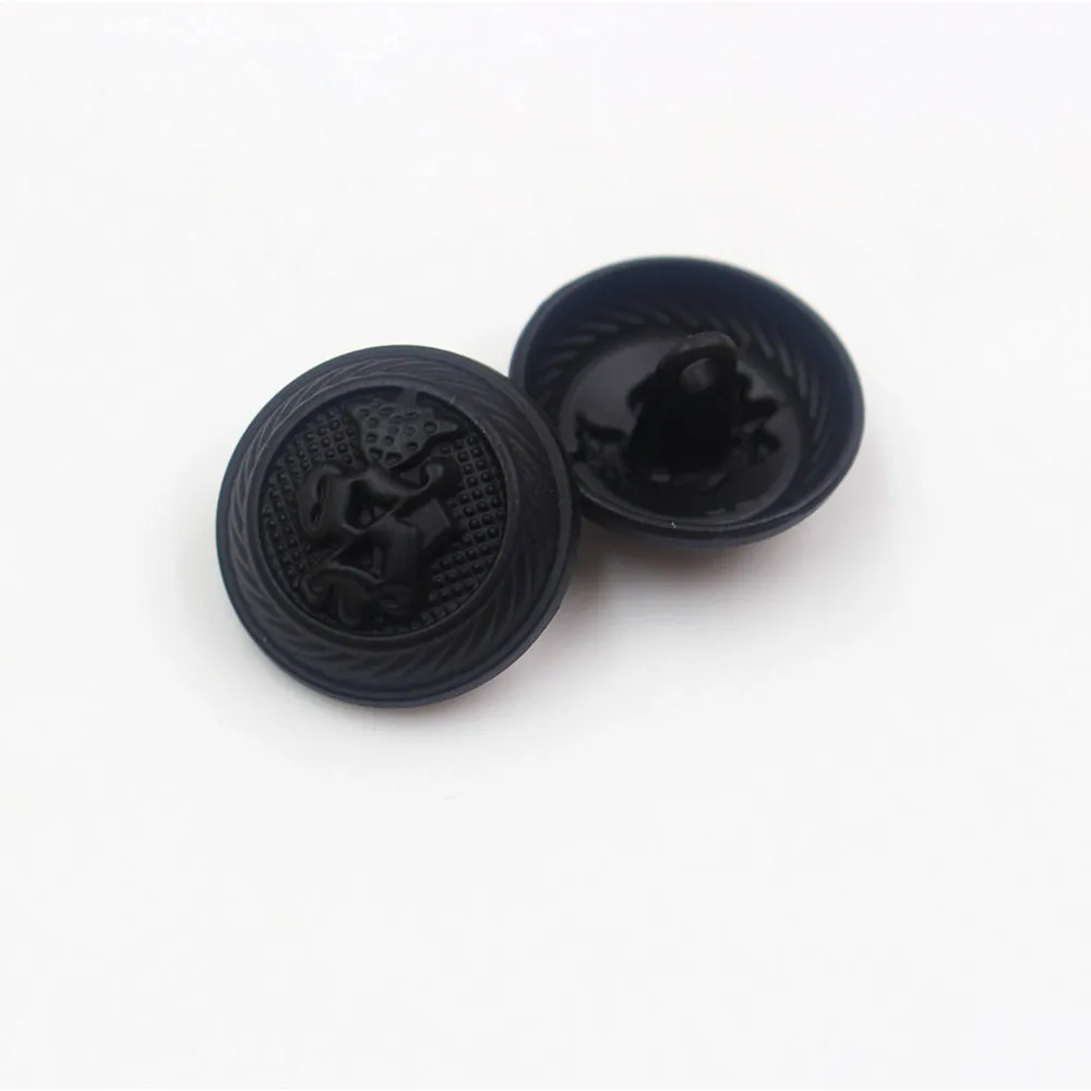 10 шт./лот металлические пуговицы в стиле ретро для одежды Черное золото украшение