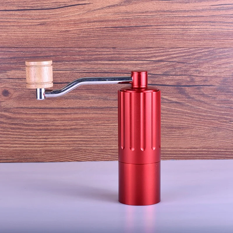 Мини ручная кофемолка из нержавеющей стали регулируемая с резиновой петлей для