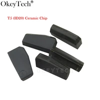okeytech 5pcslot key chip t5 20 transponder chip blank carbon t5 cloneable chip for car key cemamic t5 chip copy to id 11 12 13