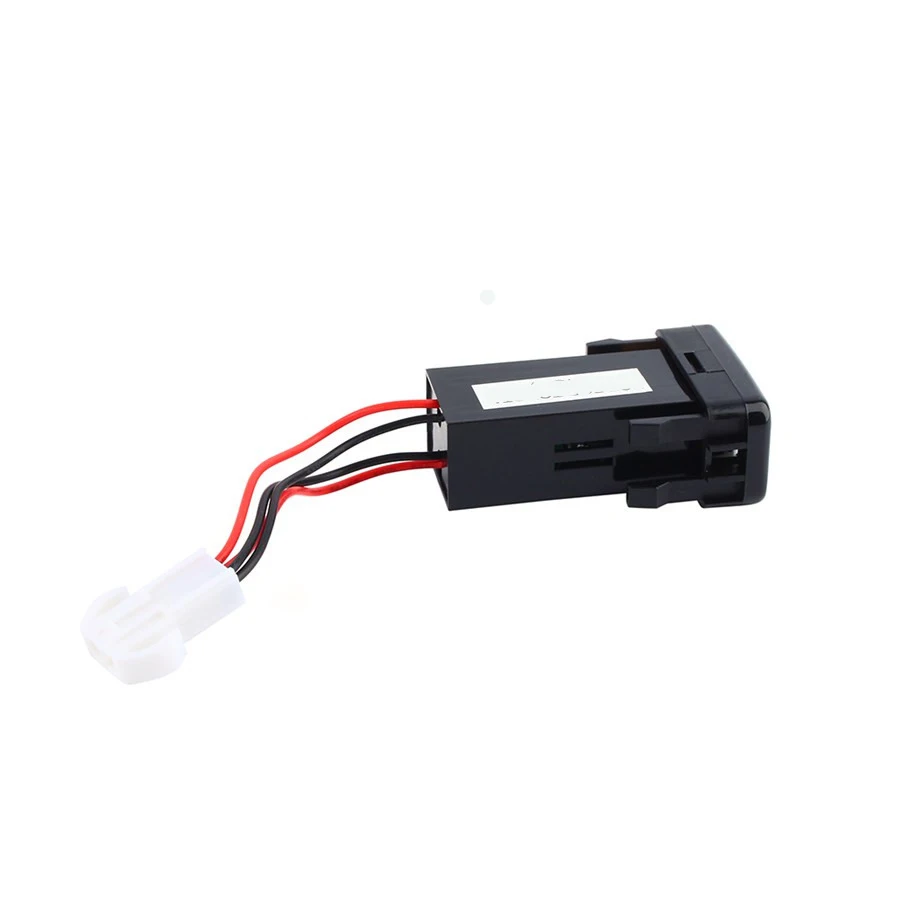 Двойной USB автомобильный телефон PDA DVR зарядное устройство адаптер 2.1A DC 12V w/предохранитель для Toyota Vigo двойное автомобильное зарядное устройство