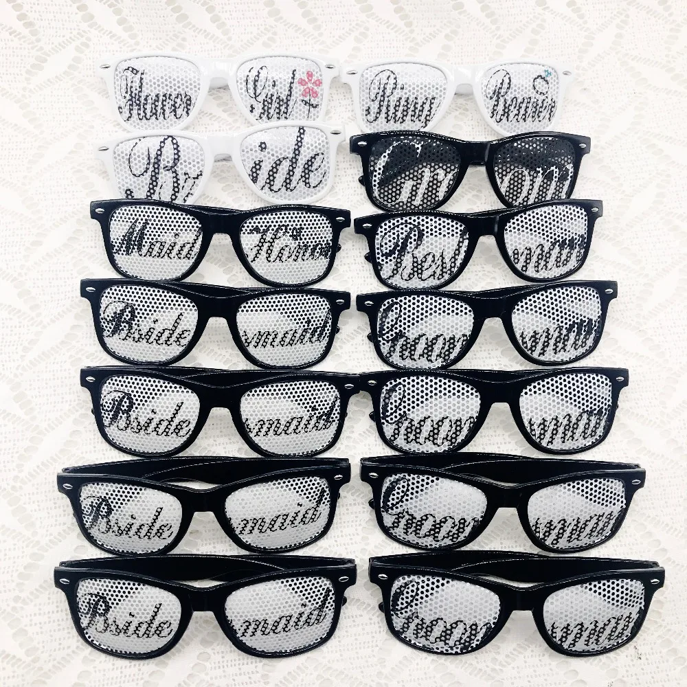 Набор солнцезащитных очков для свадьбы вечеринки невесты и жениха | Дом сад