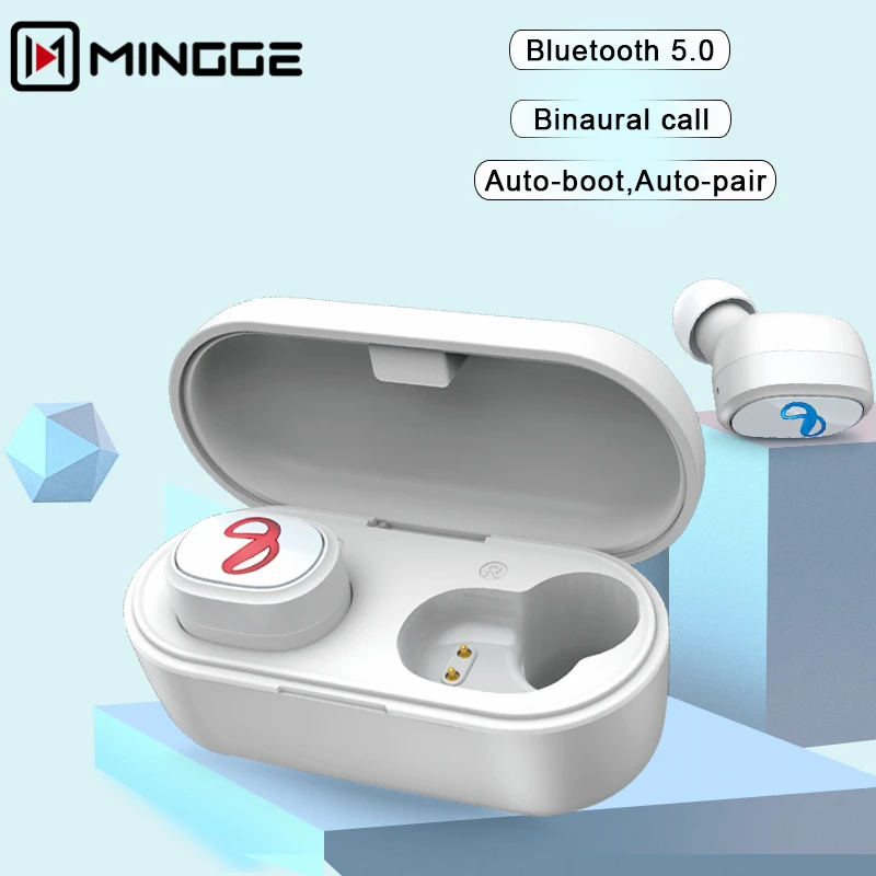 Новинка 2019 MINGGE TWS6 беспроводная Bluetooth гарнитура мини наушники сенсорное