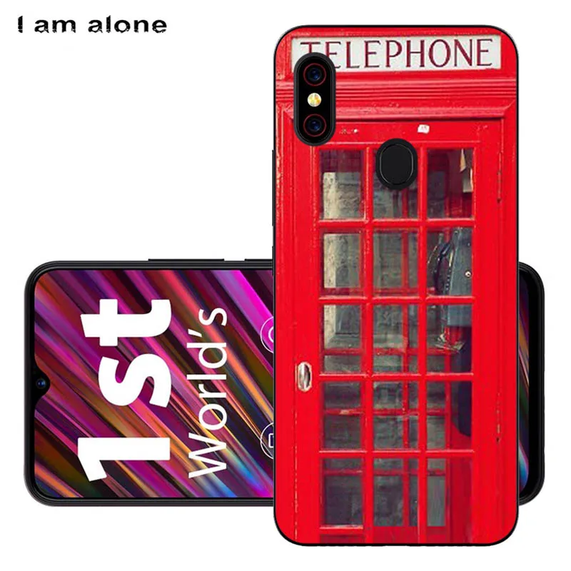 Solf TPU W68 Чехлы для телефонов I am alone для Umidigi F1/F1 Play 6,3 дюймов черный мягкий ТПУ мобильный Модный чехол с принтом для Umidigi F1 сумки - Цвет: Solf TPU W68