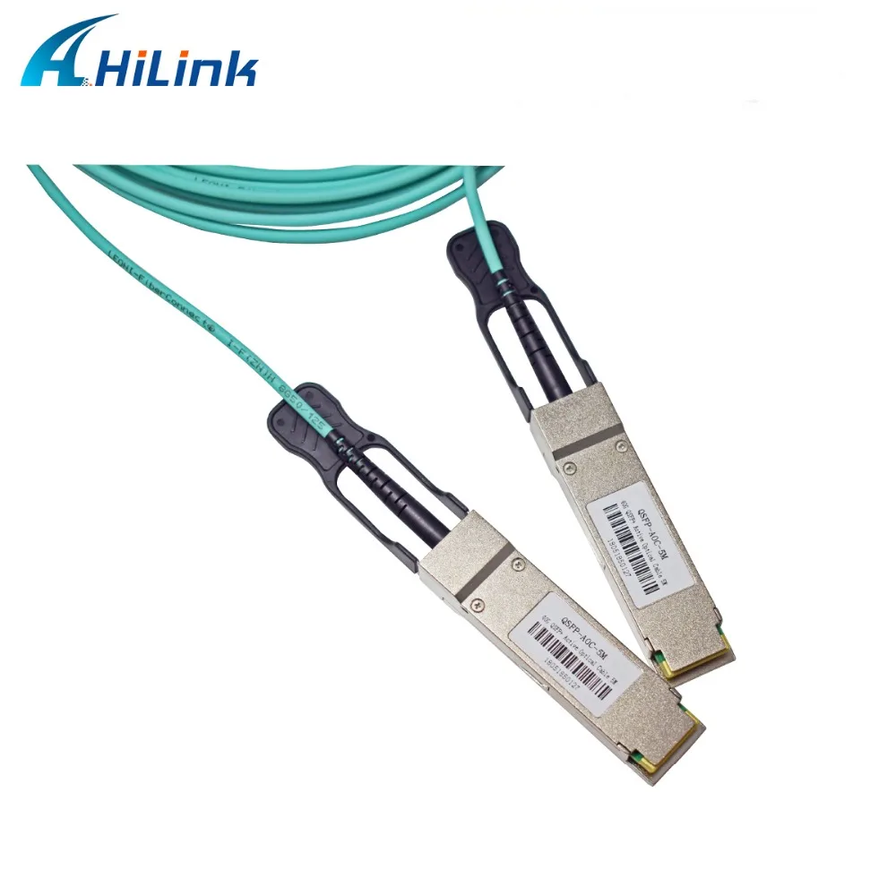 Бесплатная доставка: HiLinkTech 40G QSFP AOC активный оптический кабель OM3 5 м 1 3 7