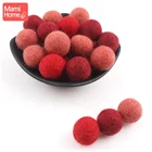 Красочные шарики из шерсти, 25 шт., рождественский подарок, поделки сделай сам, аксессуары для ухода за ребенком, декор для комнаты, войлочная шерсть, мягкая детская кровать