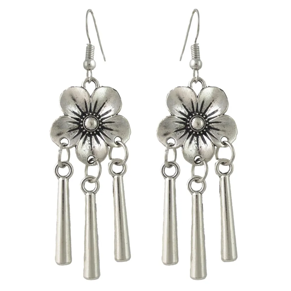 2 стиля модный винтажный крючок богемная резьба цветок металлическая подвеска с