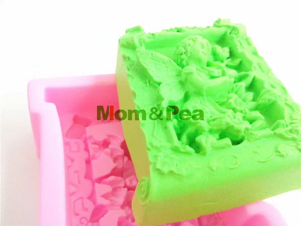 Mom & Pea 0395 Феи игра Voilin силиконовая форма для мыла украшение торта помадка торт 3D