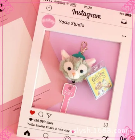 Японская аниме Duffy Bear Gelatoni плюшевая игрушечная кошка брелок Подвеска сумка