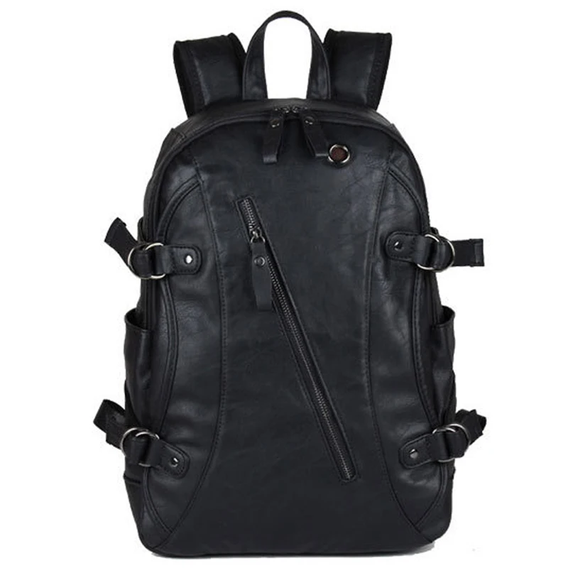 Рюкзак из искусственной кожи для мужчин и женщин повседневный школьный ранец