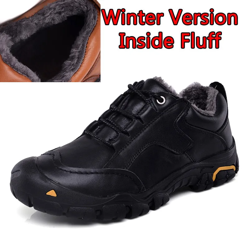 Winter Black SURGUT/Брендовые мужские лоферы из натуральной кожи; модная повседневная обувь; Новинка года; Мужская дышащая обувь для вождения на плоской подошве; сезон осень-зима - Цвет: Winter Black