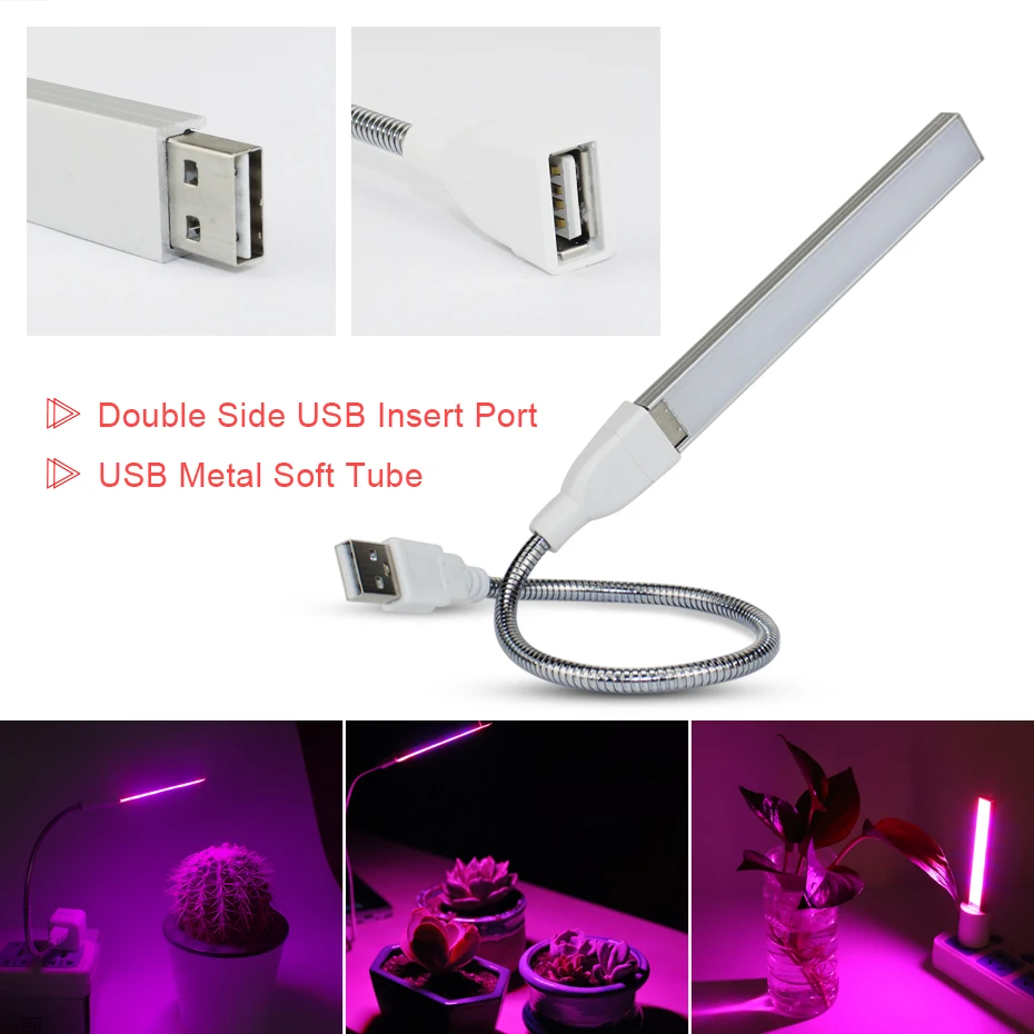 USB светильник для растений 5 в пост. Тока 3 Вт|Промышленные LED-лампы| |