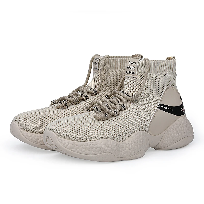 Мужские кроссовки на платформе средняя подошва плетеная Уличная обувь Акула