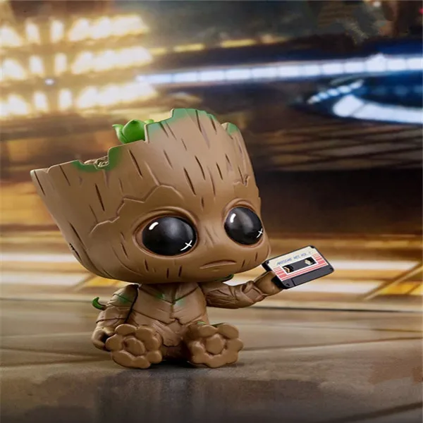 3 знака Marvel стражи галактики маленький милый малыш дерево человек виниловые