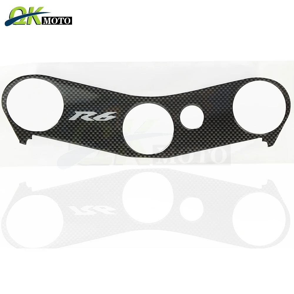 

Motorcycles Steering Bracket Cover Decal Sticker Oil Tank Protection Sticker For YAMAHA R6 R6S 2006-2009 2008 2007