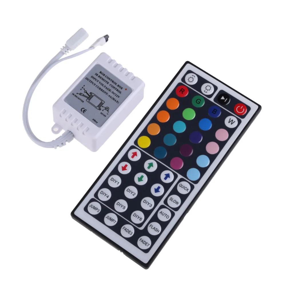 5050 RGB Светодиодная лента 12 В Водонепроницаемая Диодная лента Гибкая световая лента 5 м 10 м 2 м 44Key IR пульт дистанционного управления 5A 10A Светодиодный источник питания