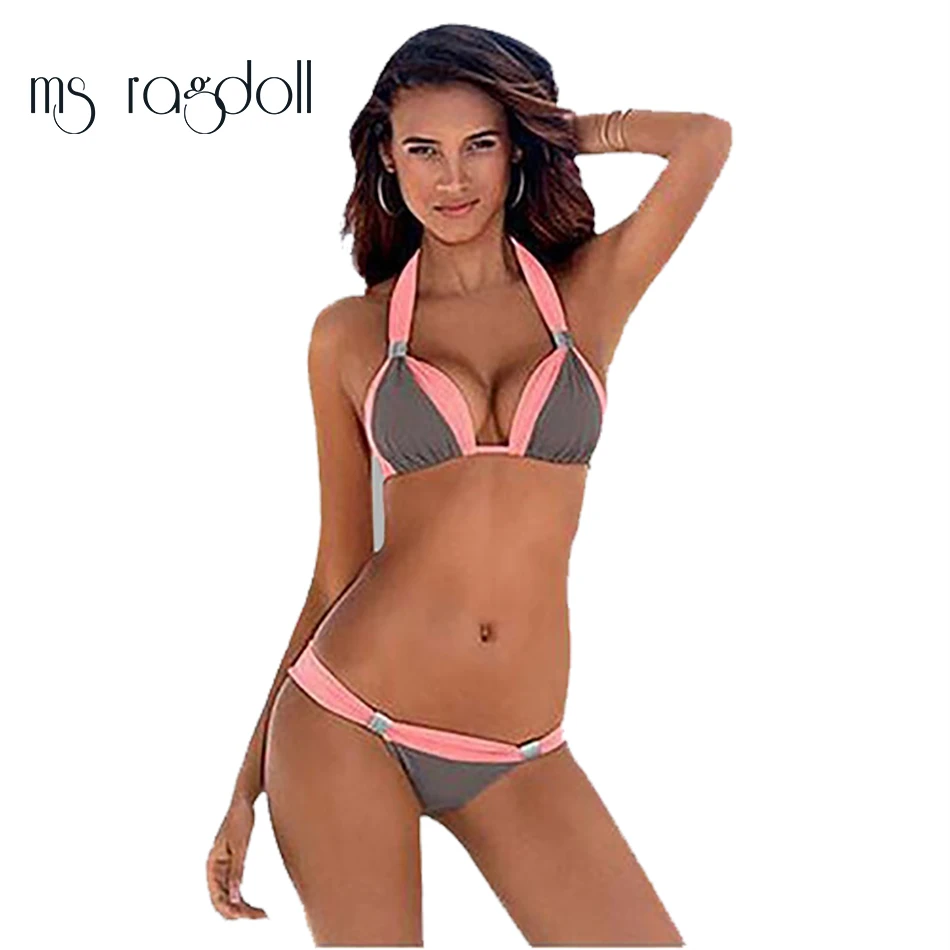 2018 Новое сексуальное бикини женский купальник купальный костюм Набор Плюс