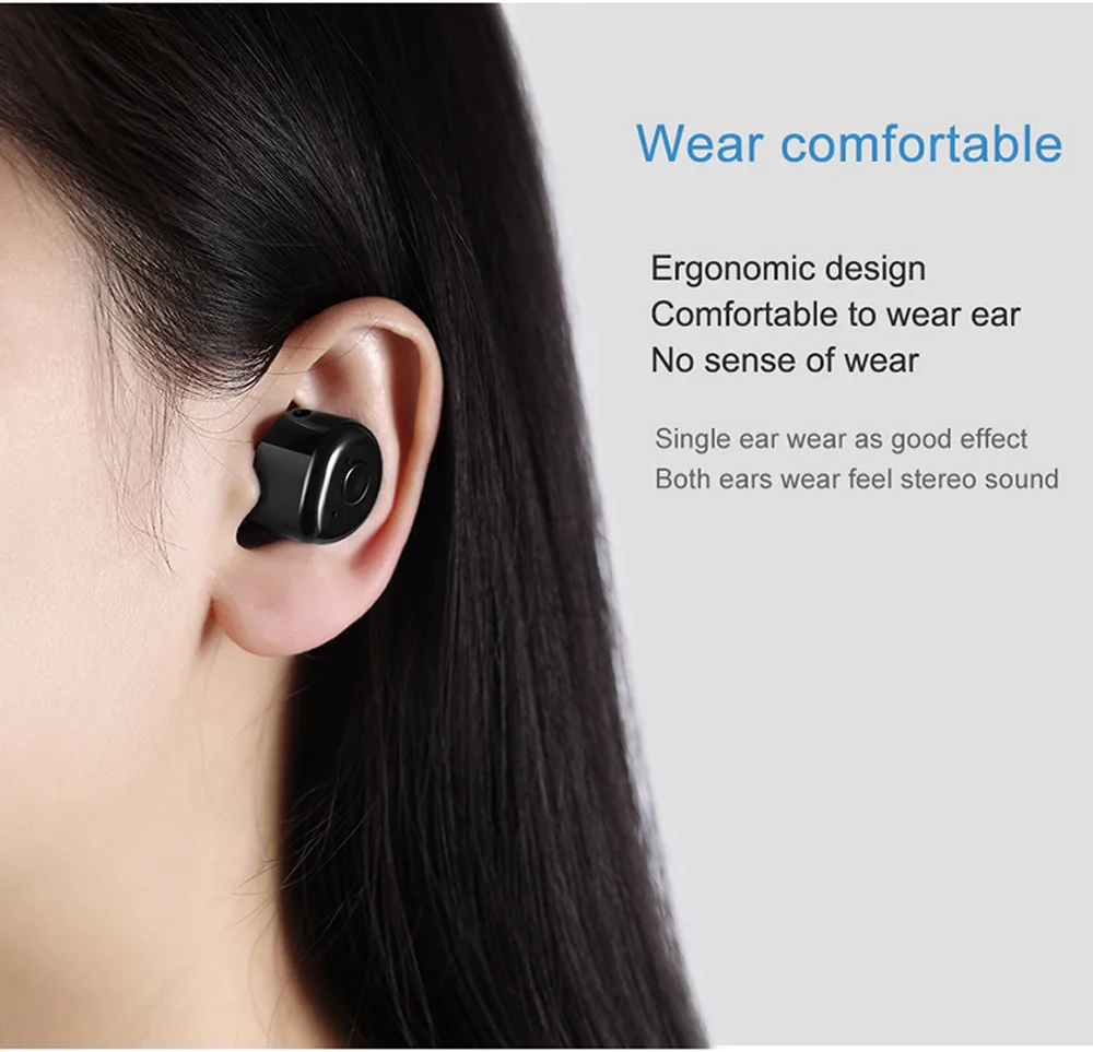 Bluetooth наушники с шумоподавлением Беспроводные Mini Twins True беспроводные