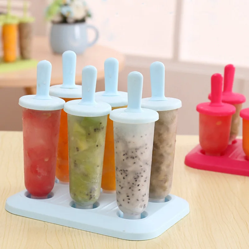 Кухонные инструменты для мороженого DIY 6 ячеек форма на палочке летние аксессуары