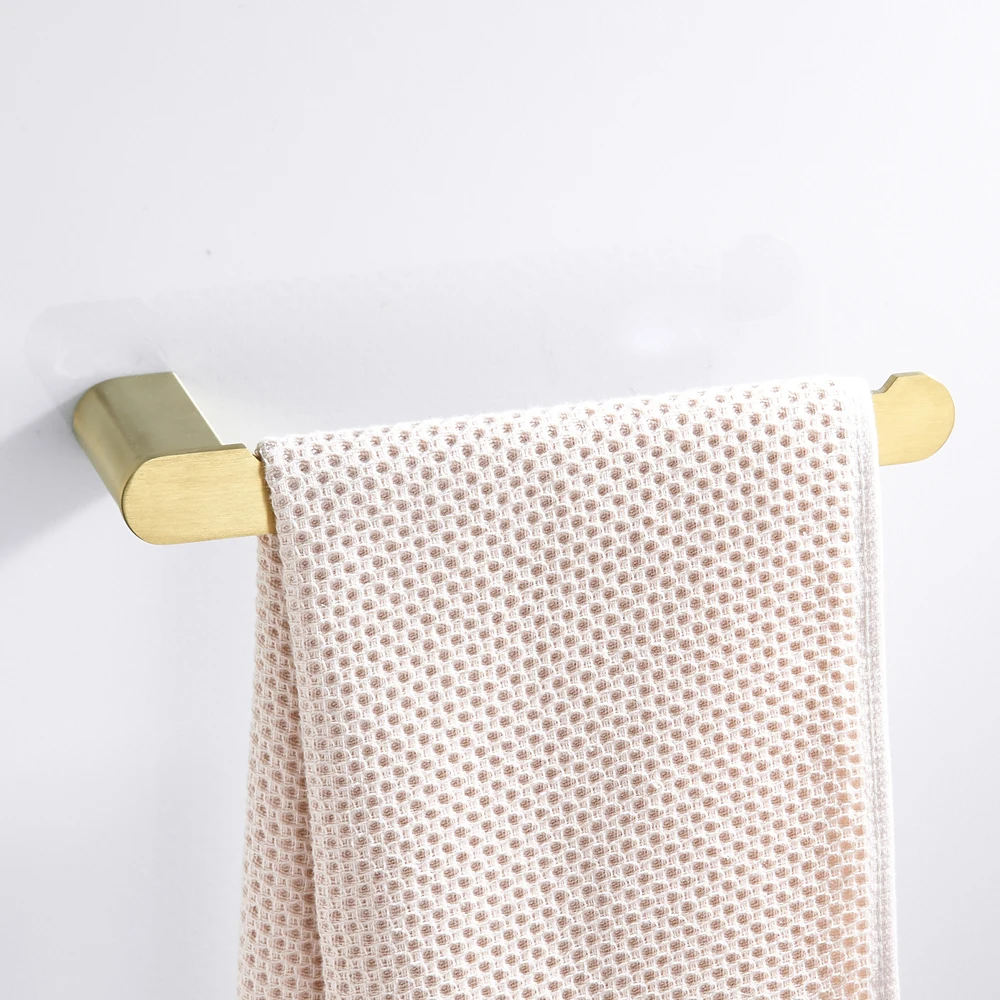 Кольцо для полотенец Leyden из нержавеющей стали матовое золото настенный