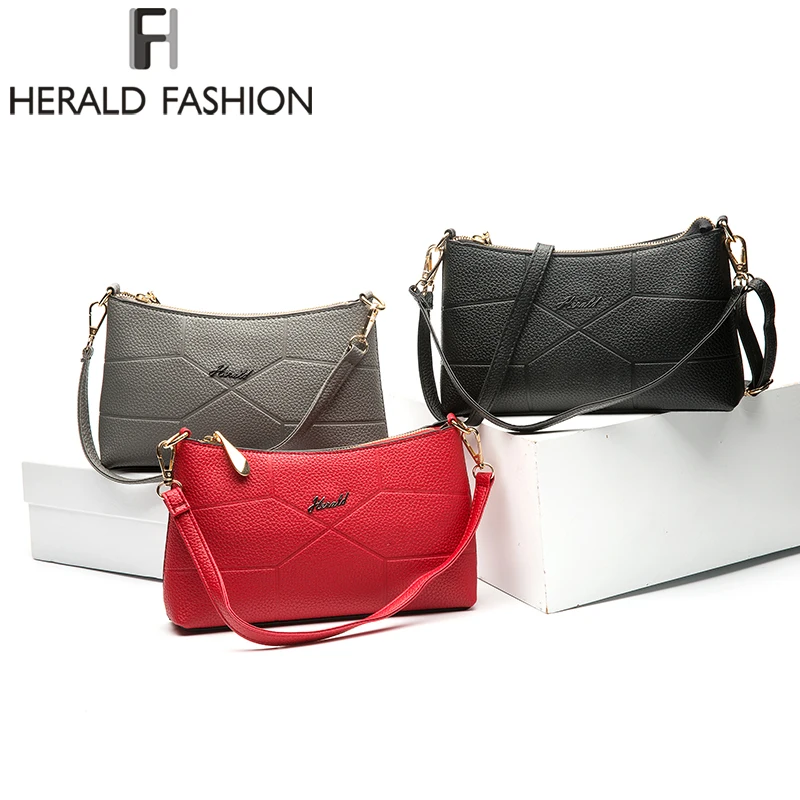 Herald Fashion Брендовая новая женская сумка через плечо повседневная мессенджер из