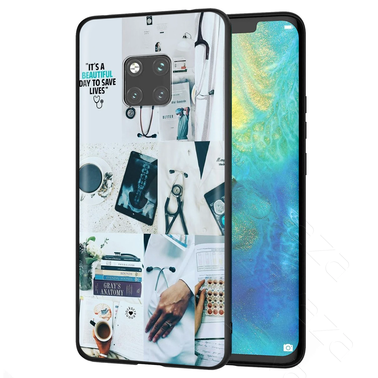 Lavaza медсестры доктор стоматолог стетоскоп чехол для Huawei Mate Y7 Y9 P8 P9 P10 P20 P30 P40 Max Lite Pro
