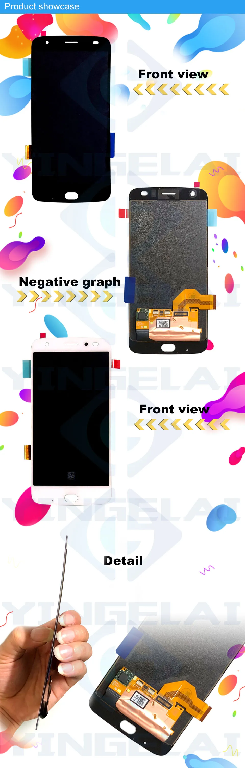 5,5 ''ЖК-дисплей сенсорный экран в сборе для Motorola для Moto Z2 Force XT1789 XT1789-04 xt1789-05 Полный ЖК-экран Запасные части