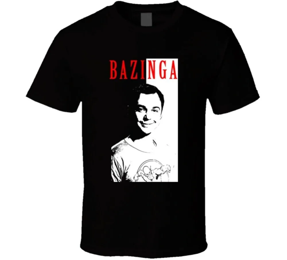 

Big Bang Theory Sheldon Cooper Scarface T Shirt Discount 100 % Cotton for Men'S Shirts Homme Novelty Men Hip Hop Street T-Shirt