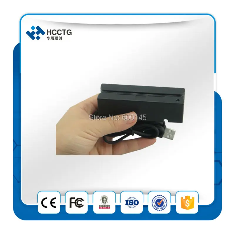 

2019 Smallest USB 3 tracks USB Lo/ Hi-CO Magnetic card reader +free SDK HCC750
