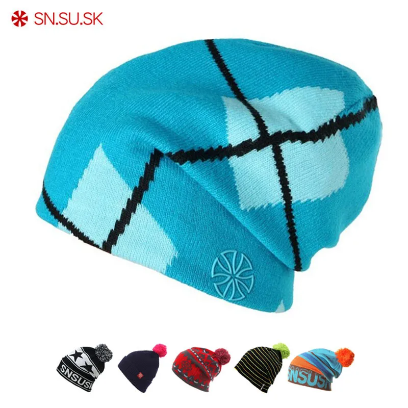 

SN.SU.SK Winter Cap Gorros Snowboard Winter Skating Hats Warm Beanies Head Warm For Men Woman Spring Autumn Hat
