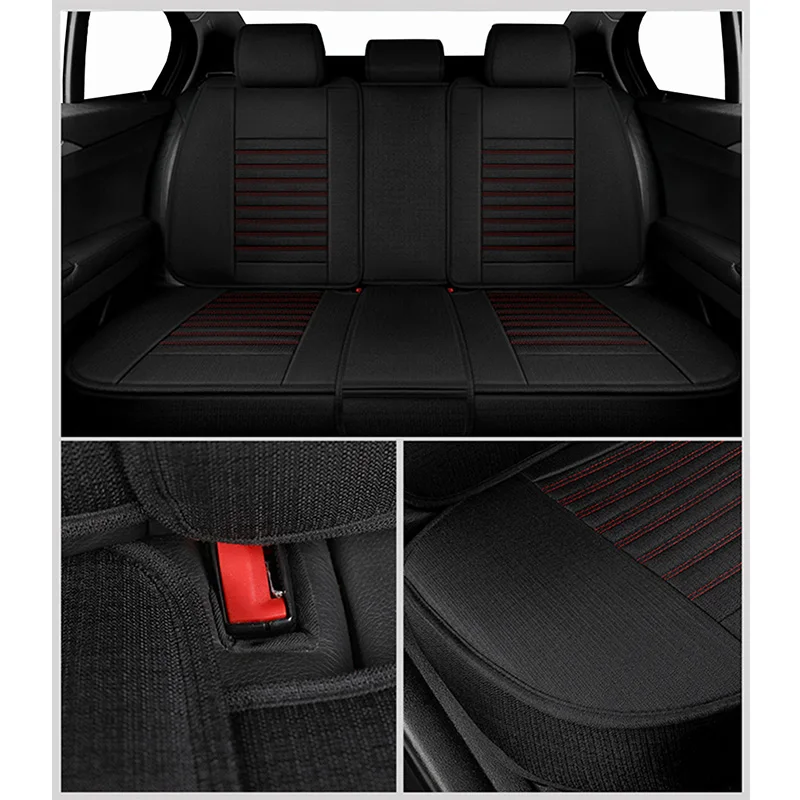 Автомобильные универсальные льняные чехлы для автомобильных сидений Mazda 3 6 2 C5 CX 5