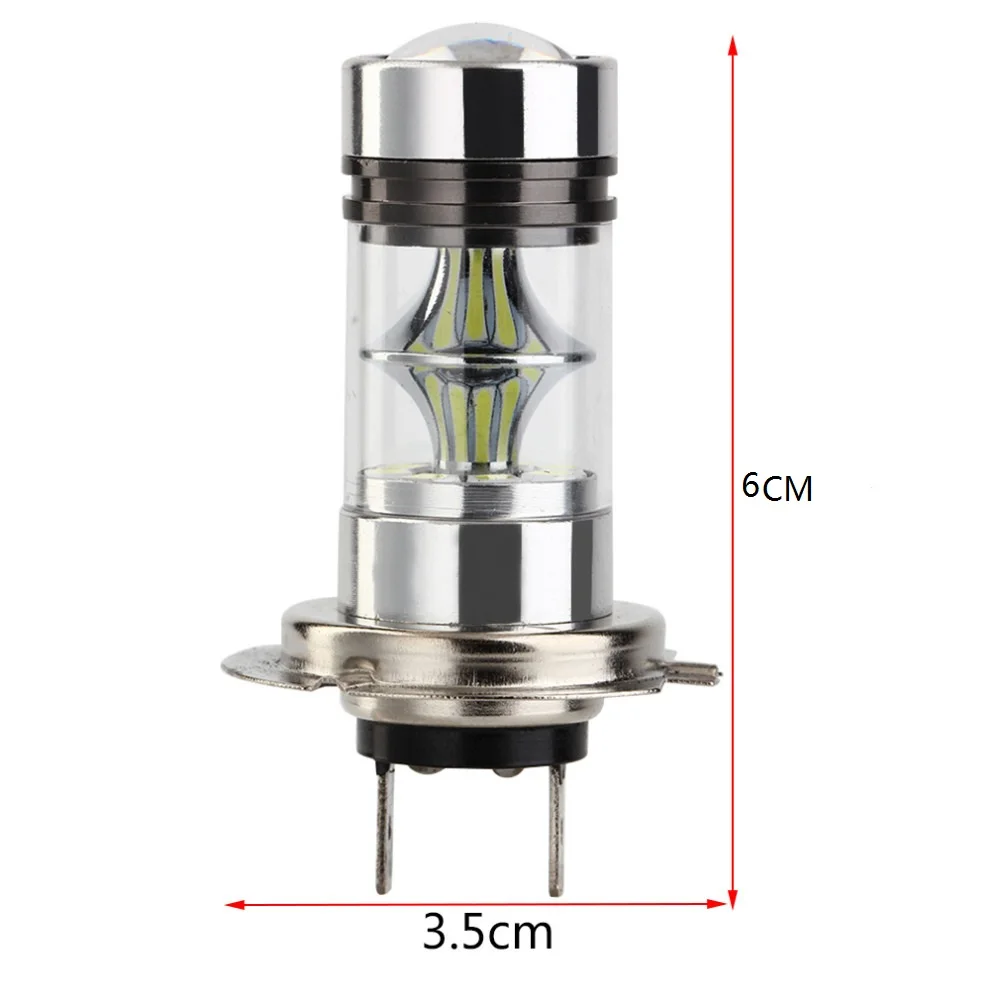 2X100 W H7 H8 H11 H16 20SMD 3030 светодиодный супер яркий сине-голубой желтый противотуманный автомобильный бег автомобильная лампа лампы 12 V 24 V 0.72A