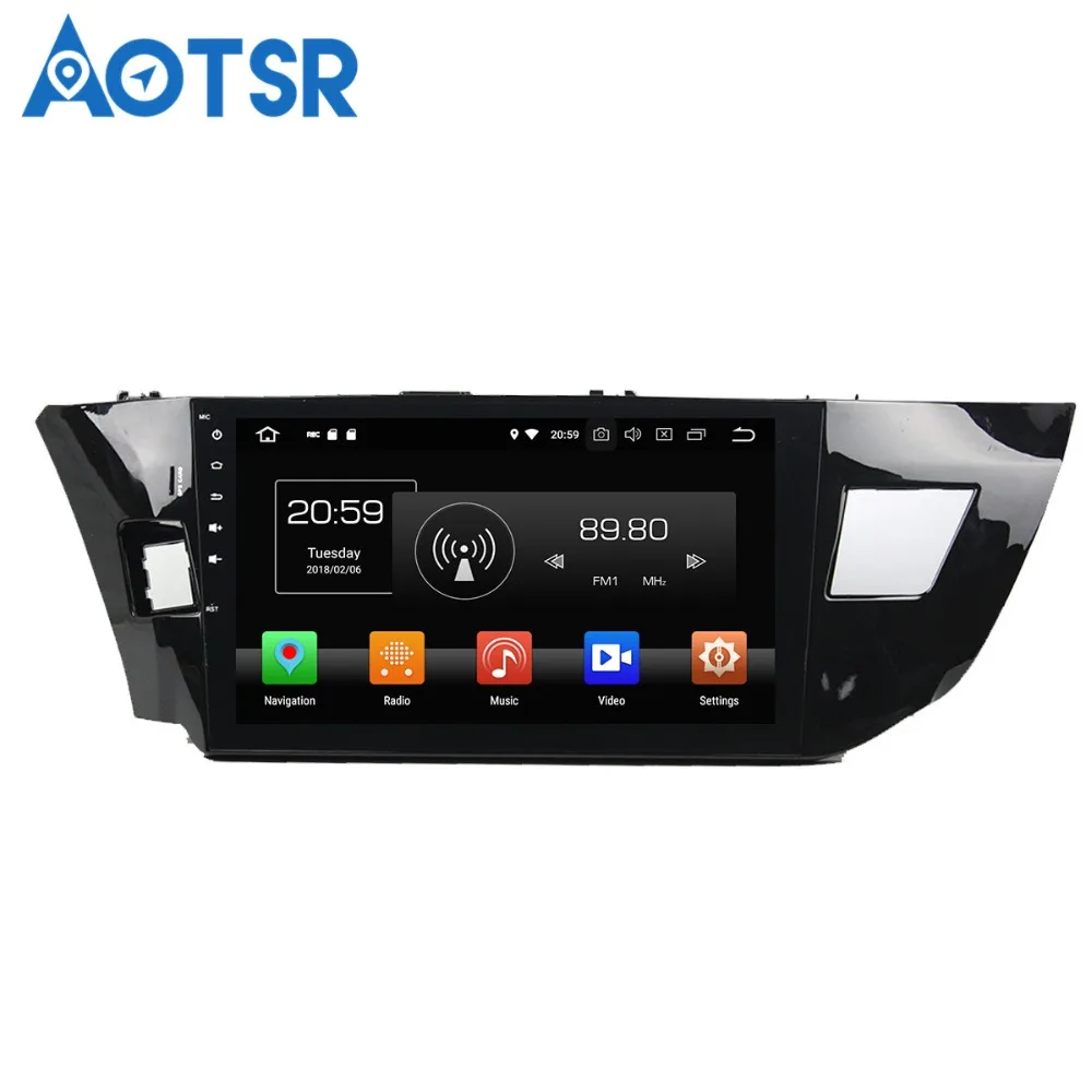 Автомобильный DVD-плеер Aotsr Android 8 0 GPS-навигация для Toyota Corolla 2013-2016 мультимедийный