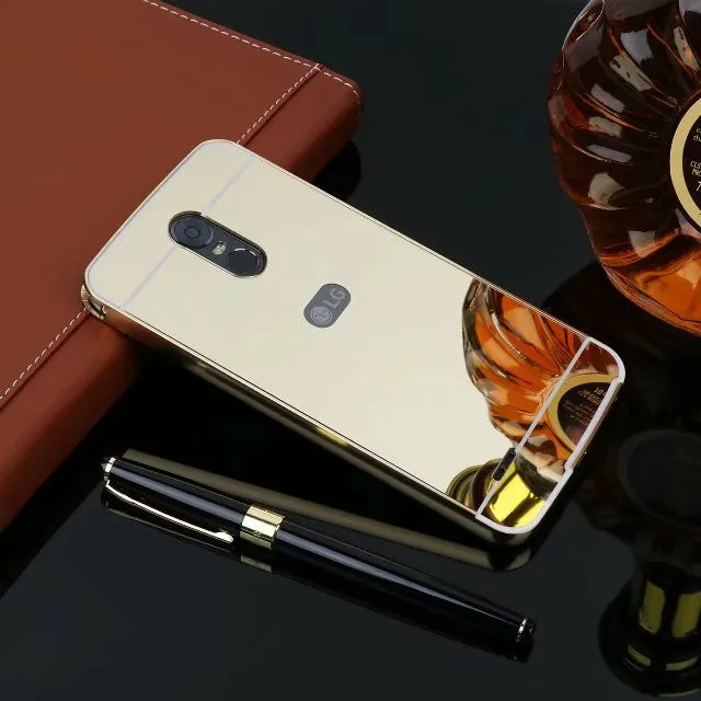 Gold Для LG Stylus 3 Чехол Stylo 3 Роскошная Золотая зеркальная защитная задняя крышка для LG G Stylus 3/K10 Pro LS777 5," чехол для телефона - Цвет: Gold