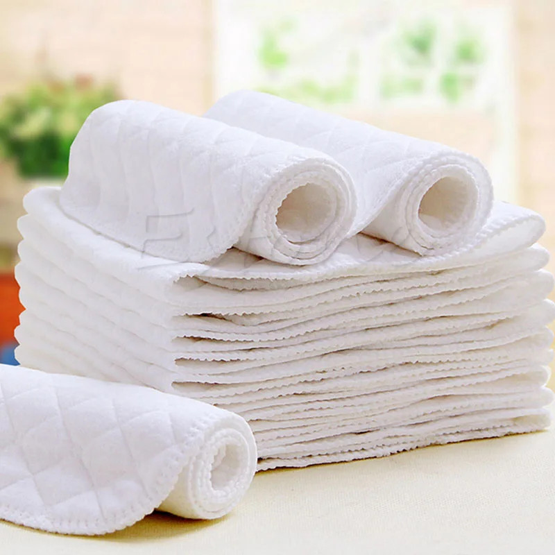 

Top Quality Reusable Baby Soft Cloth Diaper Liners Insert 3 Layers Cotton Nappy