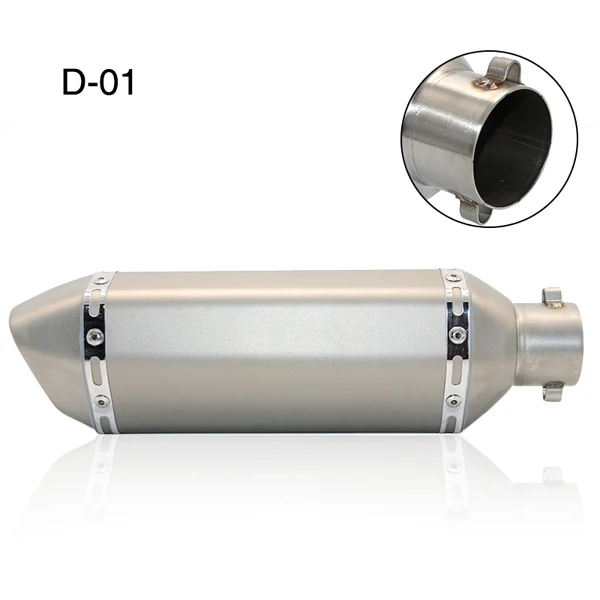D-01 ZSDTRP 35-51 мм Универсальный мотоцикл щелевой/не щелевой выхлопной для Honda cb650f nc750x ATV Dirt Pit Bike Akrapovic Escape Moto - Цвет: D-01