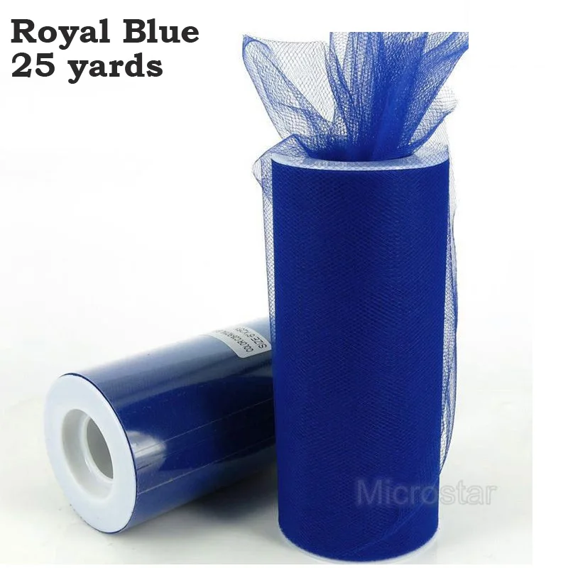 Royal Blue 25yrd Fengrise Свадебные украшения 100 ярдов 91.5 M 15 см фатин Ткань Юбки Швейные Tкани Тюль Spool рулонов органза лоскутное Аксессуары ремесла - Цвет: Royal Blue 25yrd