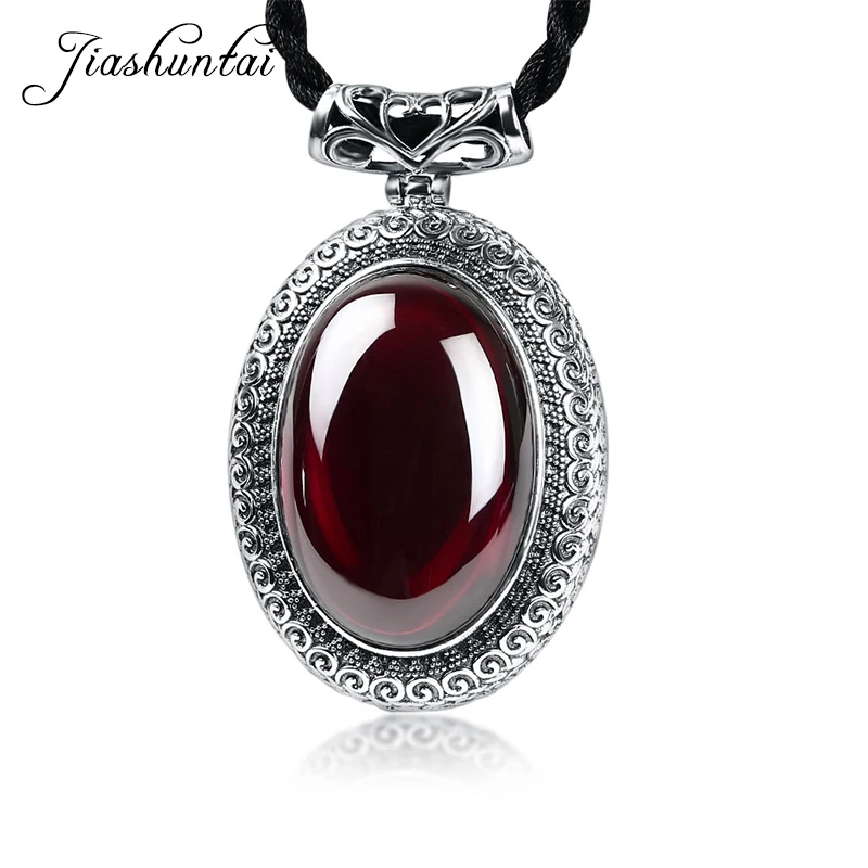 Женское ожерелье с подвеской из серебра 100% пробы халцедоном|gemstone pendant|gemstone silver