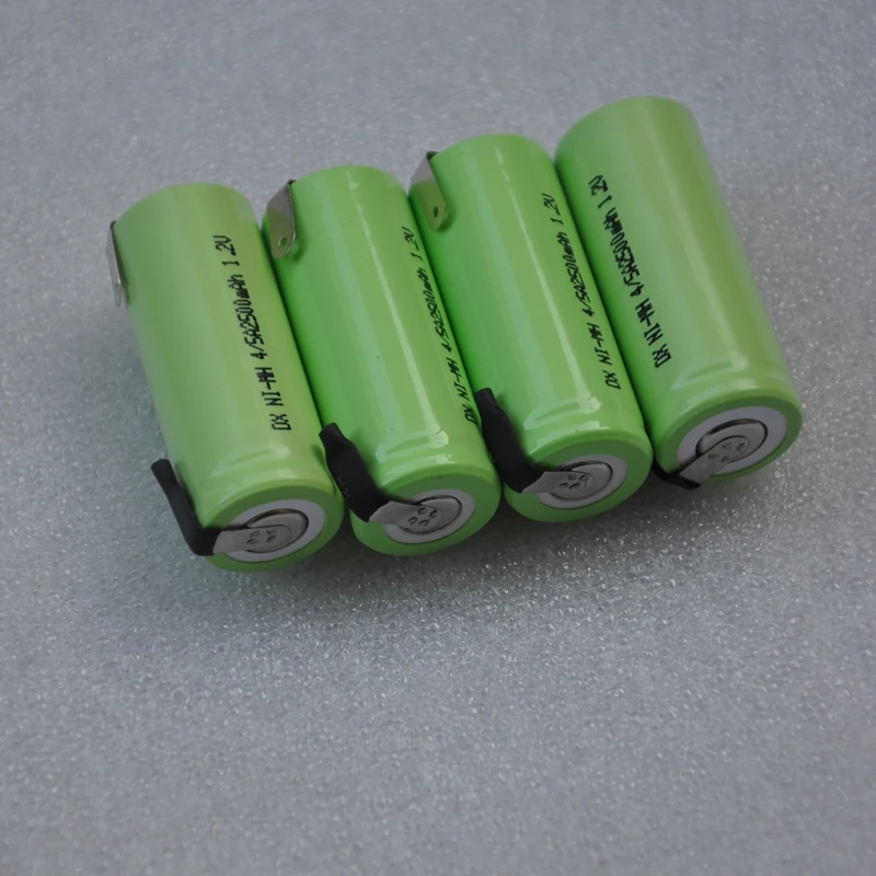 Новинка; 10 шт./лот 4/5A 1,2 V аккумуляторная батарея 2500 мА/ч, 4/5A 17430 4/5-металл-гидридных или никель-металл-гидридного сотовый с вкладке сварки шпильки с бесплатной доставкой