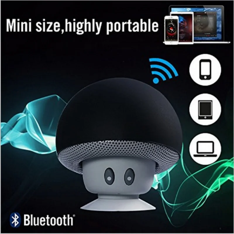 Микрофон Портативный водонепроницаемый Душ динамик Mp3 плеер Bluetooth музыкальный телефон держатель Мини Гриб подставка для Xiaomi iPhone samsung