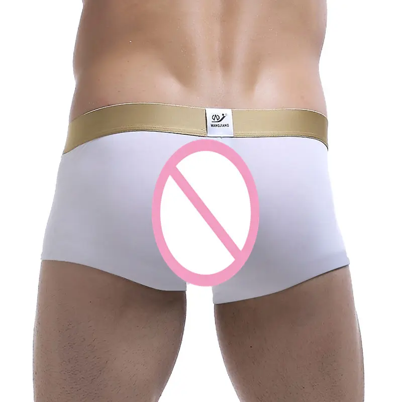 6Pcs/Lot Breathable Underwear Underpants Sexy Men's Ice Silk Boxers Low-rise Bulge Pouch Boxer Shorts Trunks Solid Soft Bottoms