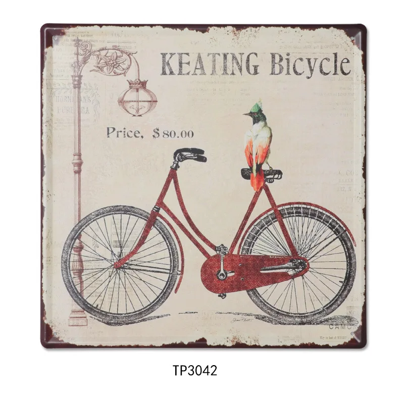 Keating Bicycle style Bar cafe restaurant wall adornment household to stick on the |